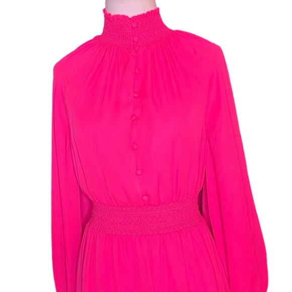 NWOT Alice + Olivia Lavinia Blouson Wild Pink Dress – Sz 6 - Picture 9 of 10